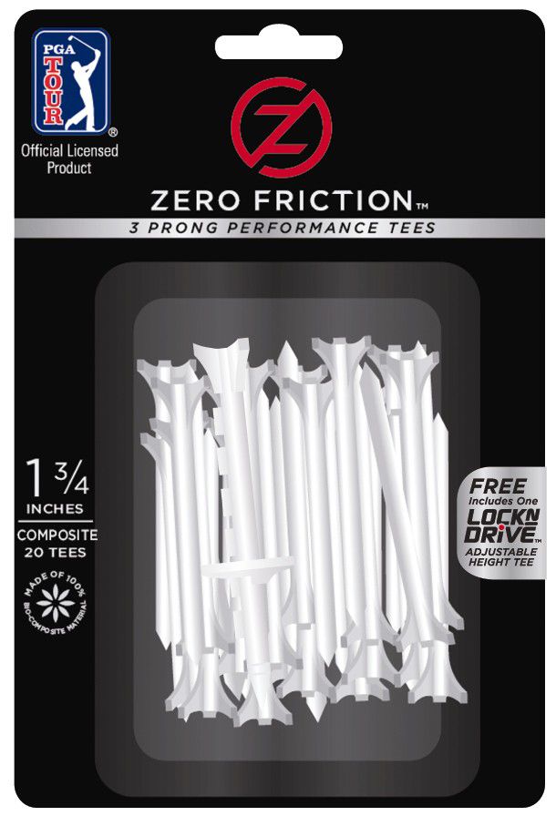 Zero Friction 1 3/4" White Hybrid Golf Tees 20/Pack at Sears.com