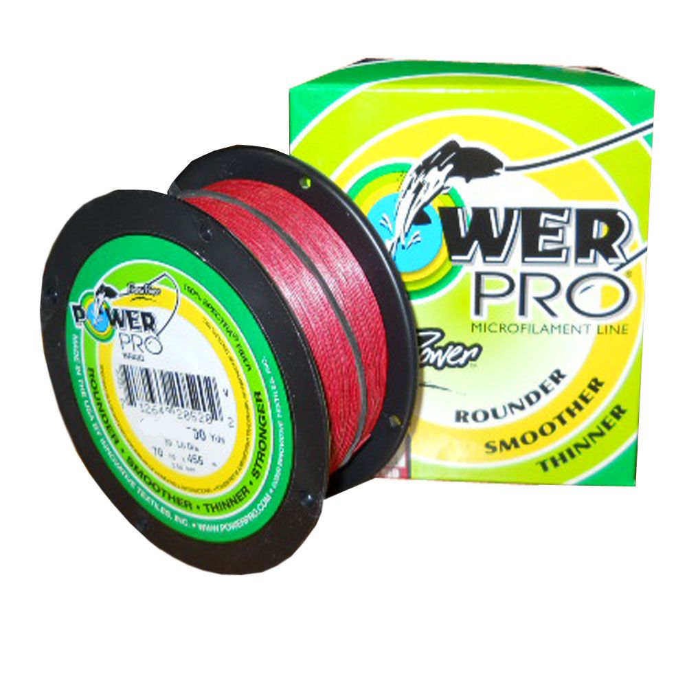 Power Pro Microfilament Line 65Lb Vermilion Red 500Yd