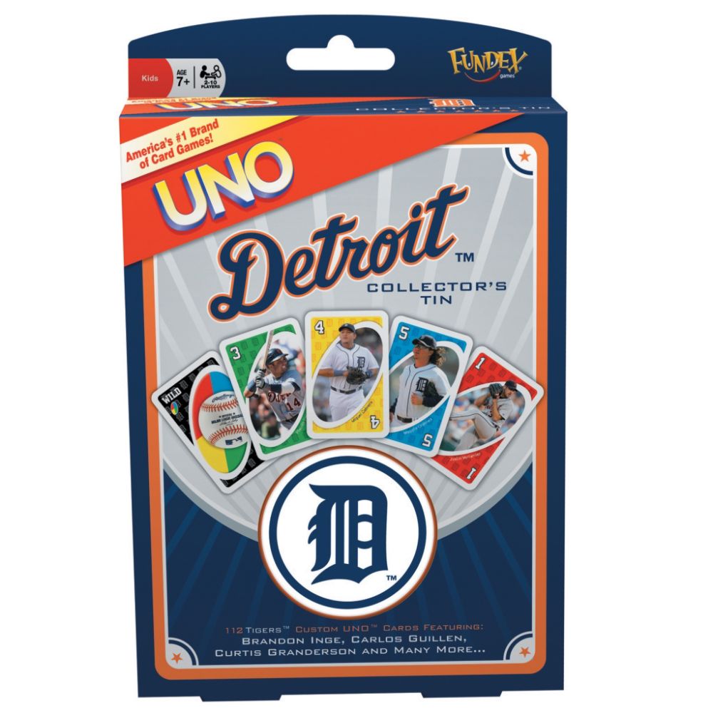 Fundex Games Detroit Tigers UNO Card Game Children's Toys