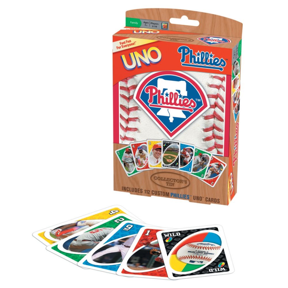 Fundex Games Philadelphia Phillies UNO Card Game Children's Toys