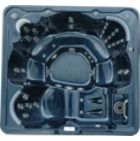 80-Jet 6-Person Hot Tub with Lounger