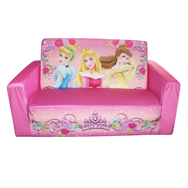Marshmallow Flip Open Sofa - Disney Princess Jewel Theme 