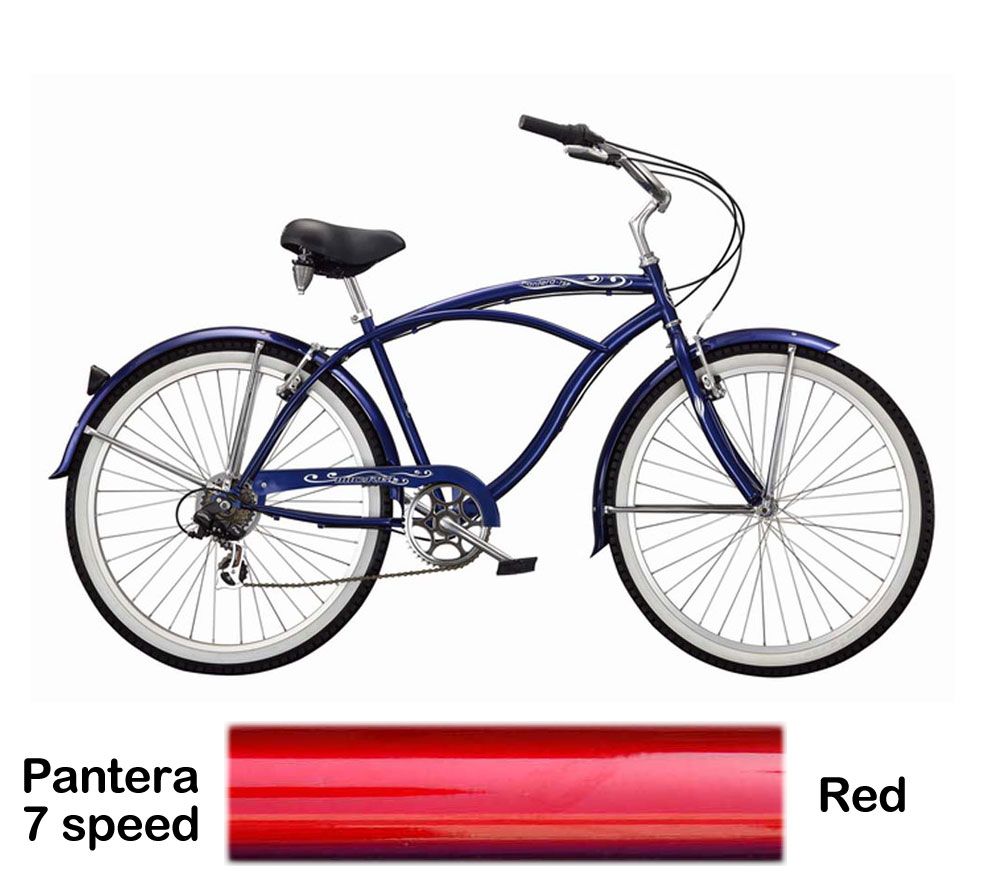 Micargi Red Pantera 7 Speed Beach Cruiser Male at Sears.com