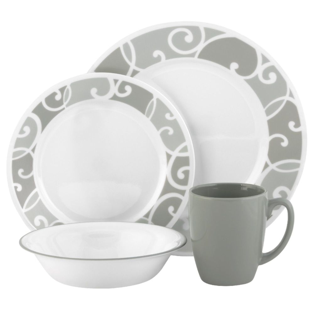 Corelle Vive Ribbons and Swirls 16-Piece Dinnerware Set at Sears.com