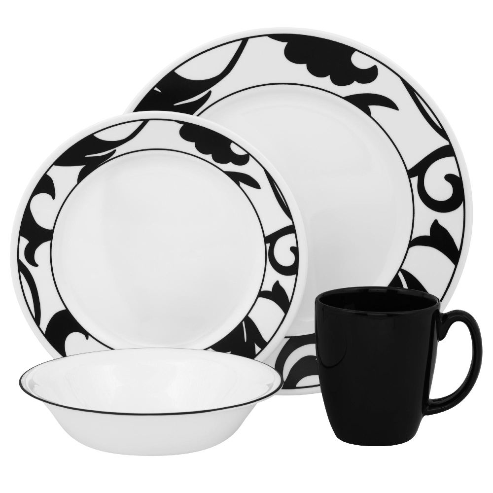 Corelle Vive Noir 16pc Dinnerware Set at Sears.com