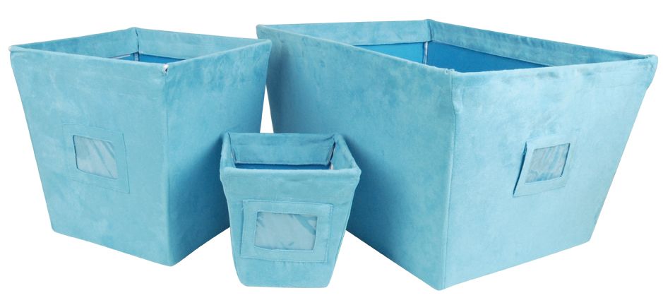 Trend-Lab Turquoise - Bin - 3pc Set