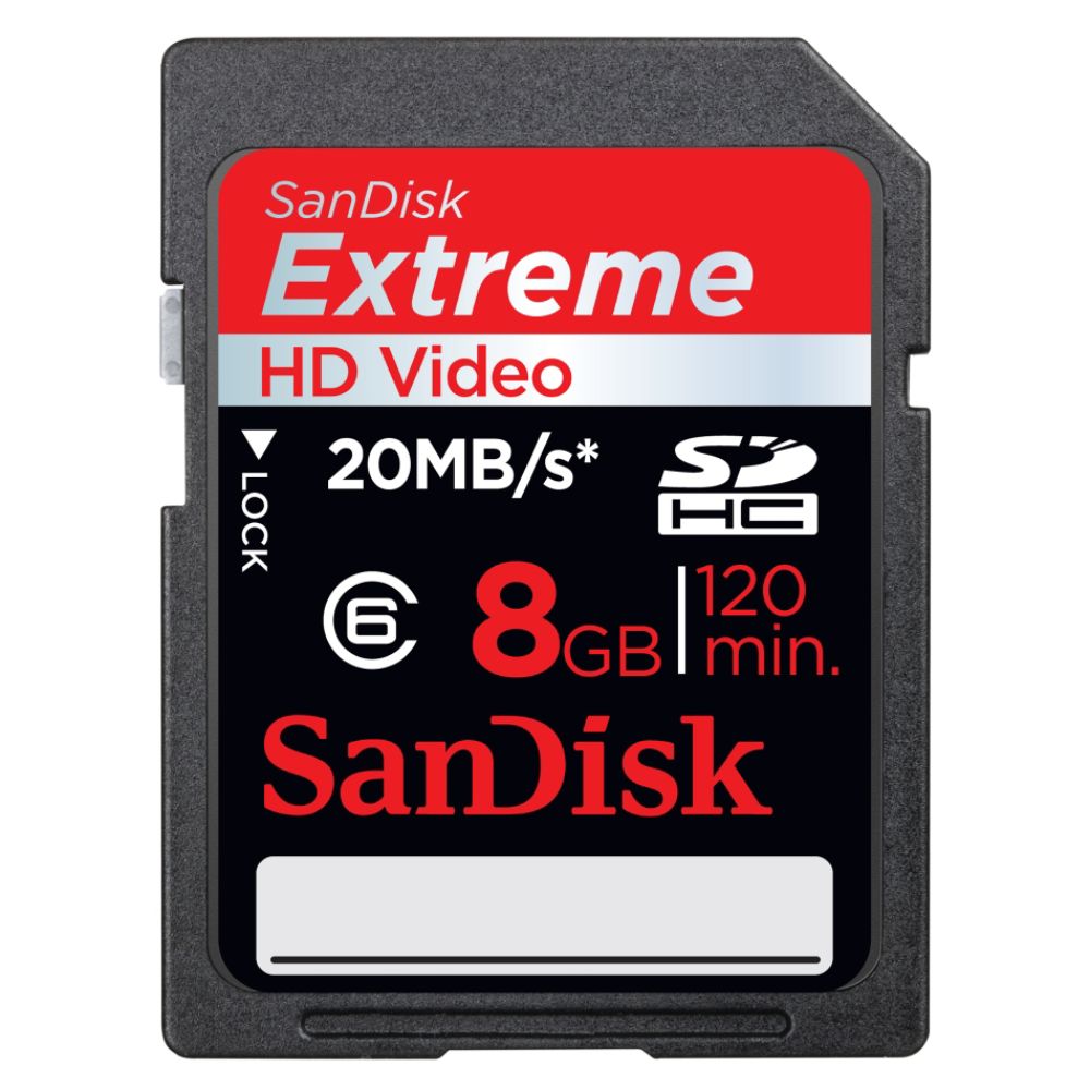 SanDisk Extreme HD Video SDHC 8 GB Card at Kmart.com
