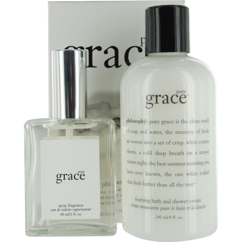 PHILOSOPHY PURE GRACE by Philosophy Set-Soap & Water With EDT Spray 2 Oz & Shower Cream 8 Oz for Women at Kmart.com