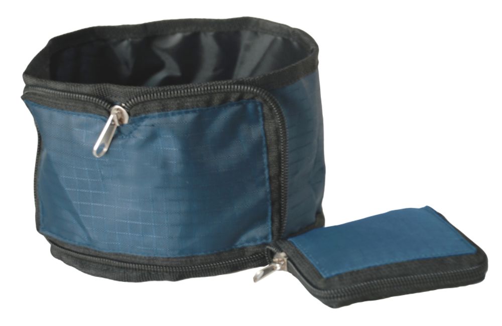 Pet Life SINGLE FOLDING WALLET ZIPPERED TRAVEL PET BOWL at Kmart.com