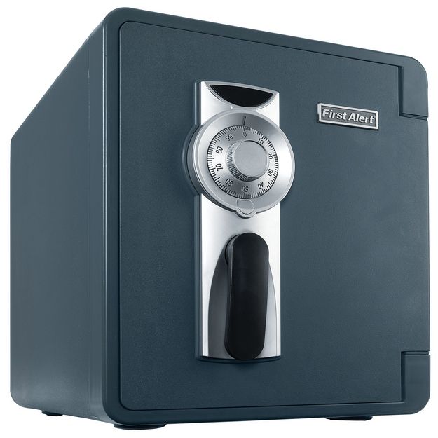 First Alert 2087F 1 Hour Fire Waterproof Safe with Combination Lock, 0.94 ...