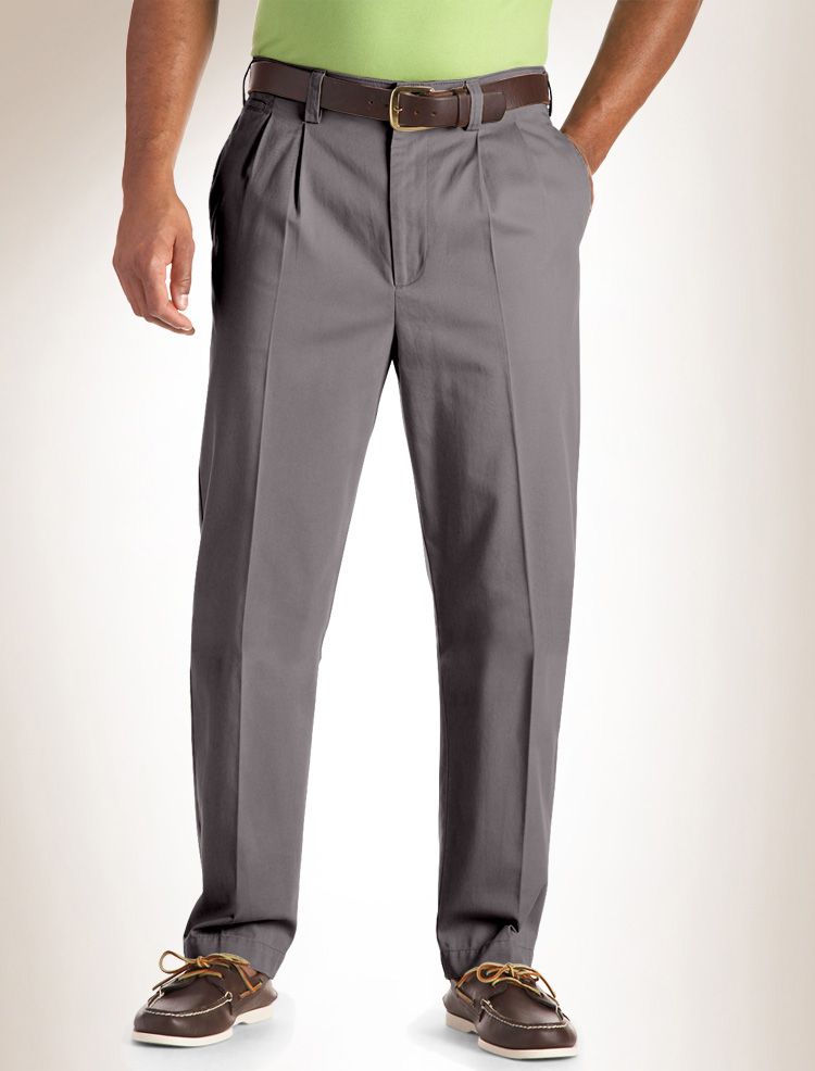 Harbor Bay Continuous Comfort™ Pleated Chinos at Sears.com