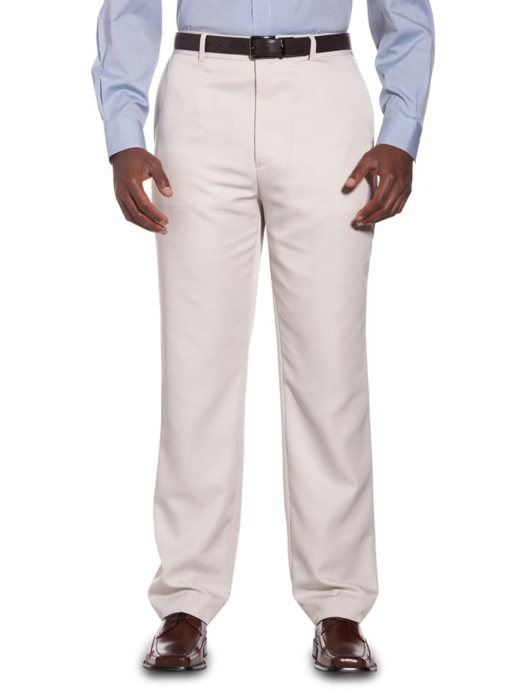 Synrgy Concealed Comfort Microfiber Flat-Front Pants at Kmart.com