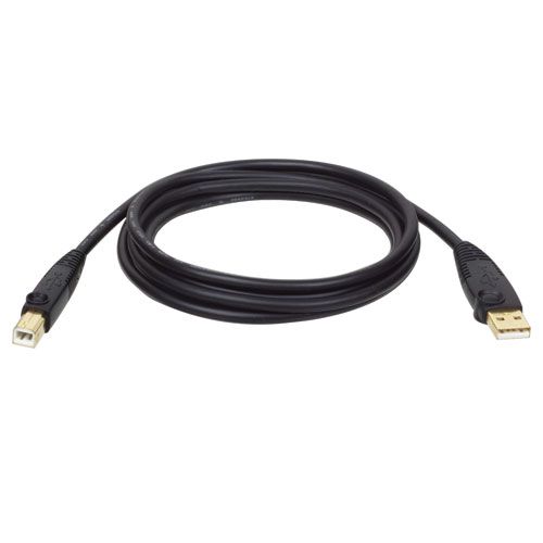 Tripp Lite 10-ft. USB2.0 A/B Gold Device Cable (A Male to B Male)