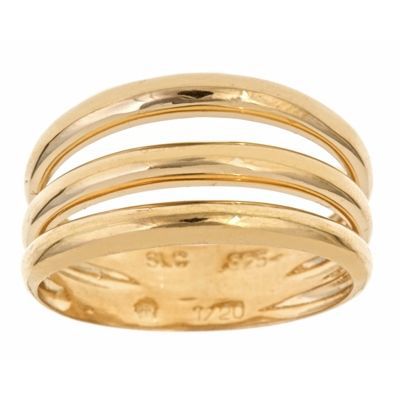14Kt Yellow Gold & Sterling Silver Stackable Illusion Ring at Sears.com