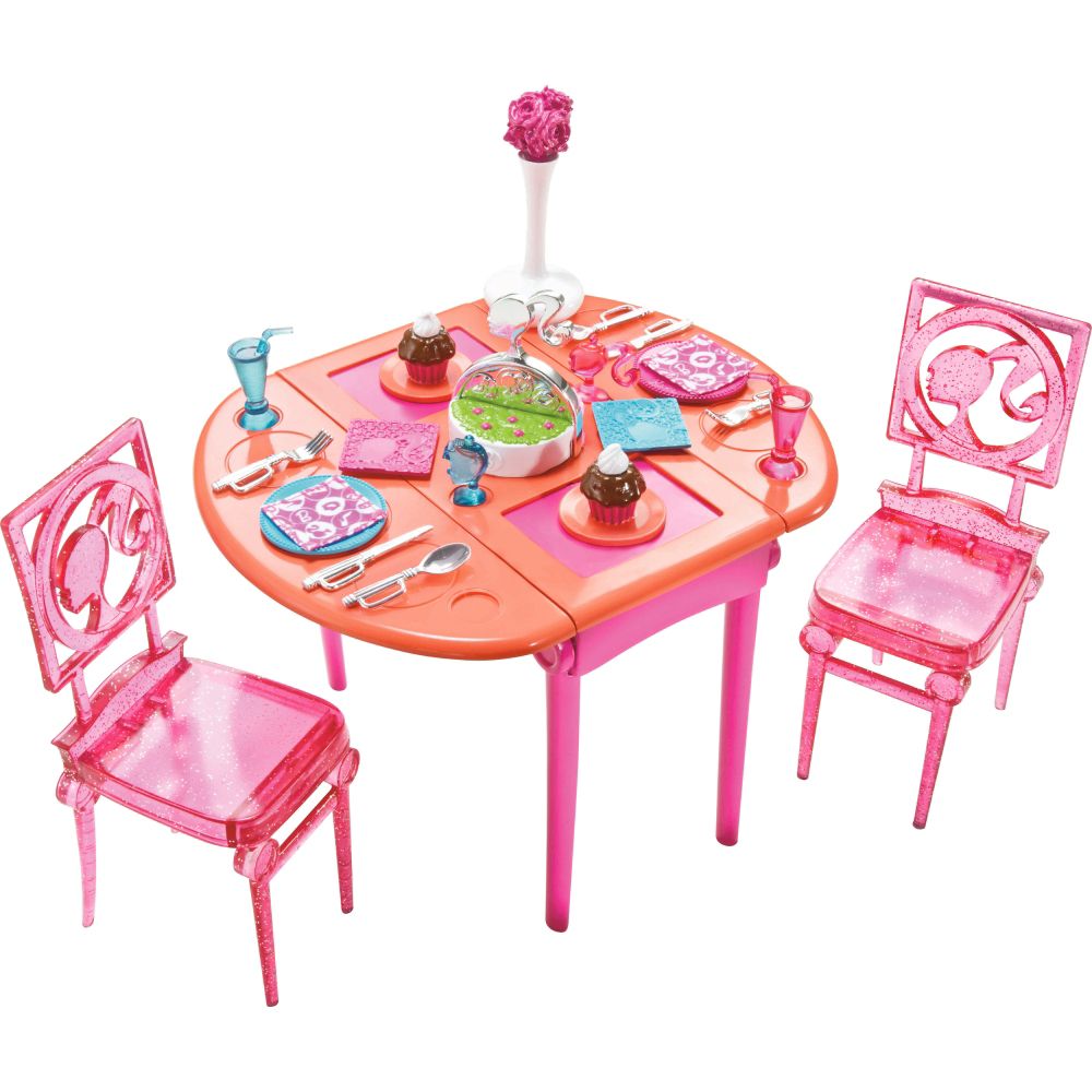 Barbie Basic Furniture Dinner to Dessert Dining Room