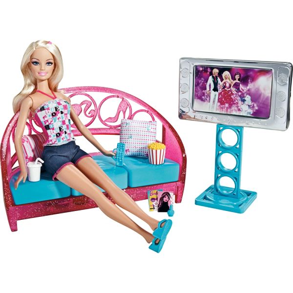 Barbie Furniture And Doll Movies To Munchies Living Room