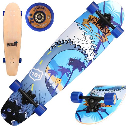 MCTWIST 39" LONGBOARD,CONCRETE WAVE at Sears.com