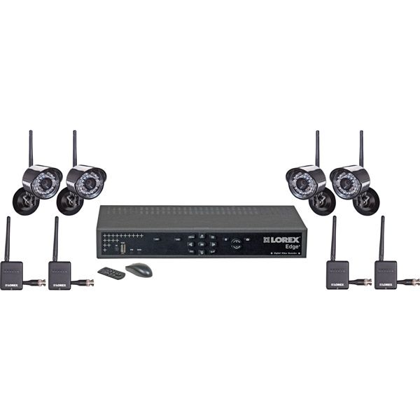 Lorex Edgeplus 4Channel DVR with 4 Digital Wireless IR Cameras