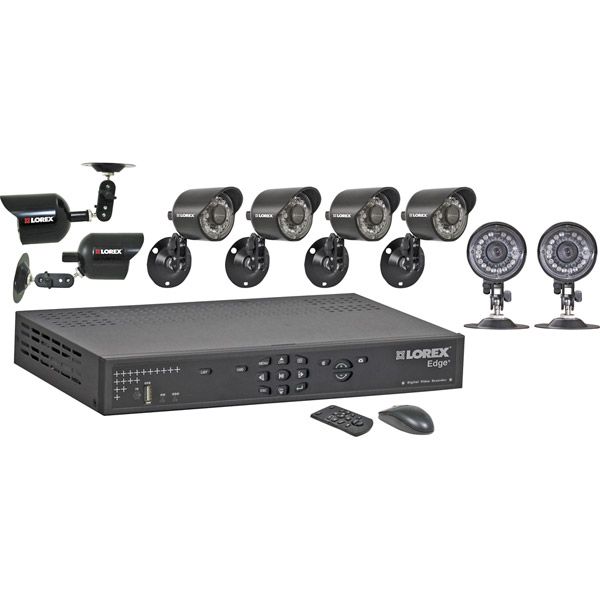 Lorex Edgeplus 16Channel, 500GB DVR with 8 Cameras  LH326501C8