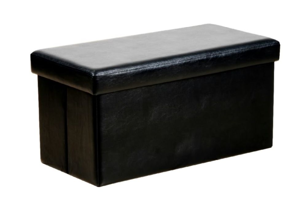 Warehouse of Tiffany Large Black Seat Ottoman at Sears.com