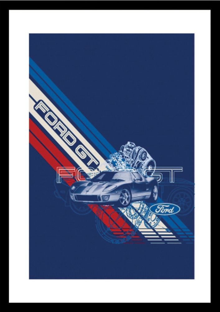 Ford Always in Gear Framed Print - Ford GT