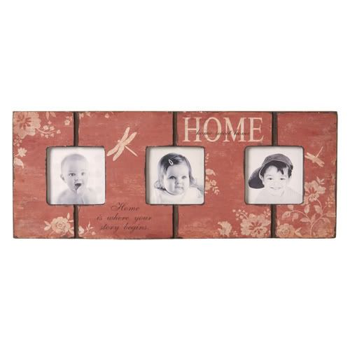 King Imports & #34Home & #34 3 Photo Wall Photo Frame