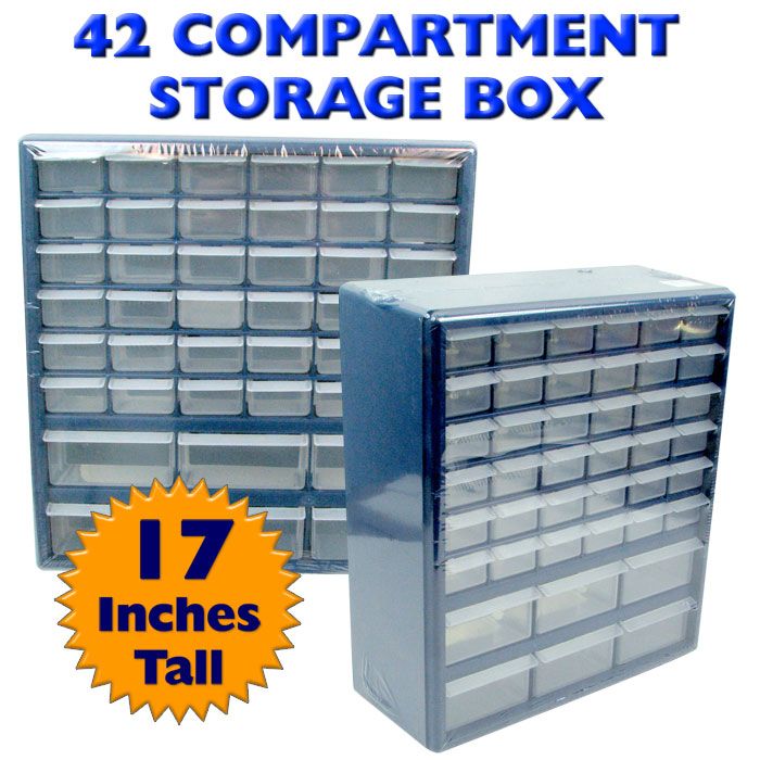 Deluxe 42 DRAWER COMPARTMENT STORAGE BOX
