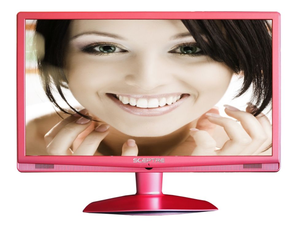 Sceptre E240PC-FHD 24" Pink 1080P LED HDTV 5ms, 2x HDMI, 14,000:1 Dynamic Contrast Ratio, 250cd/m2 Brightness,  USB at Kmart.com