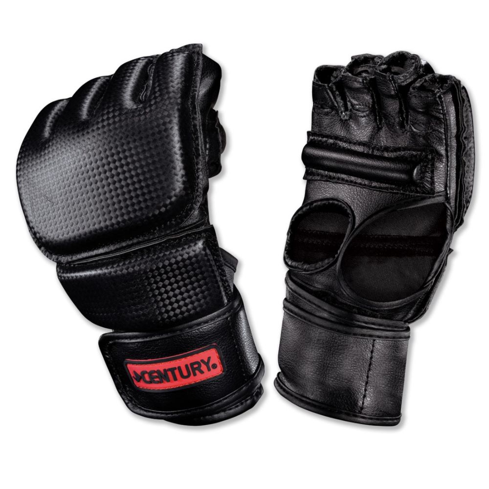 Protective Gloves: Century Mens Open Palm Gloves with Clinch Strap :