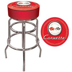 Trademark Corvette C1 Padded Bar Stool - Red