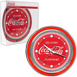 Coca+Cola+Neon+Clock+-+Delicious+Refreshing+-+Two+Neon+Rings
