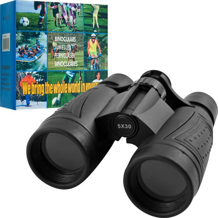 Trademark Tools 5 x 30mm Binoculars with Neck Strap & Cleaning Cloth
