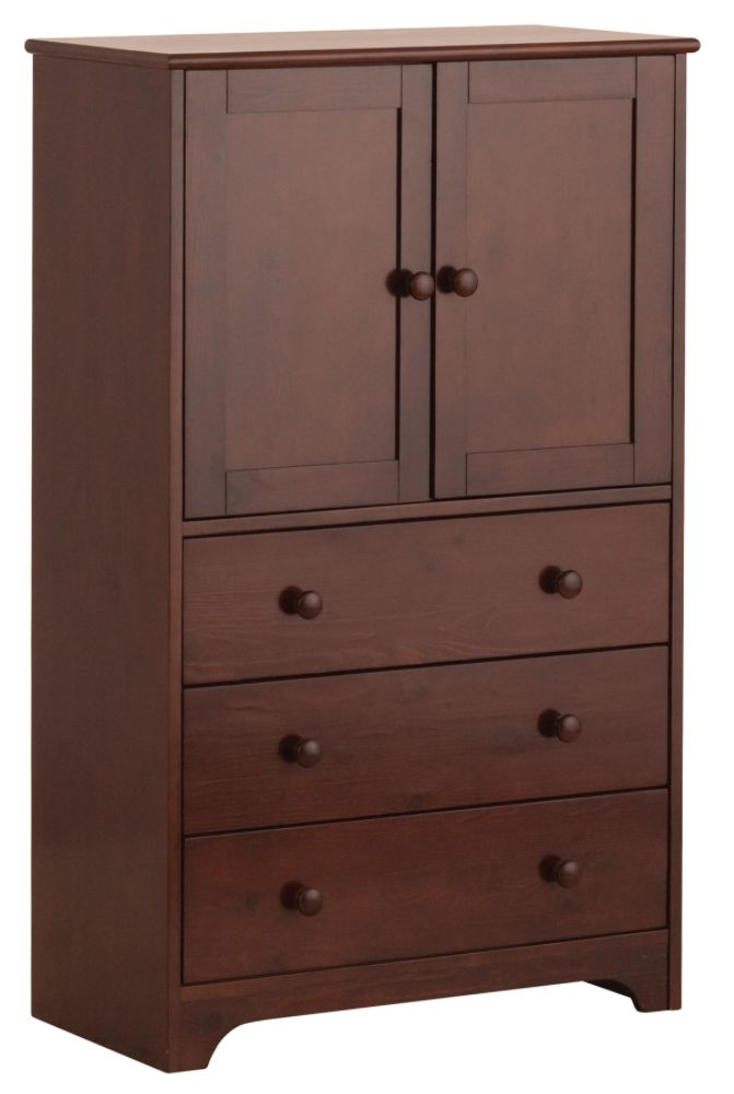Canwood 2 Door / 3 Drawer Chest - Cherry Red