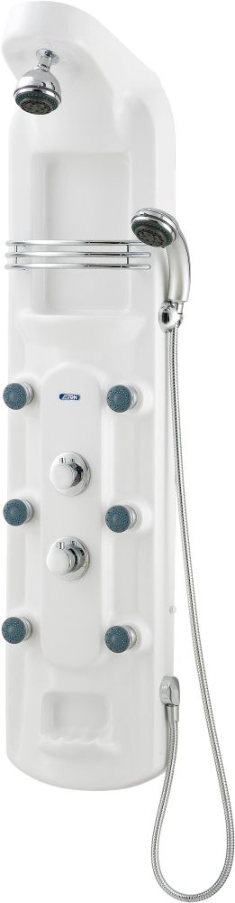 Aston White Acrylic 6-Jet Shower Panel at Sears.com