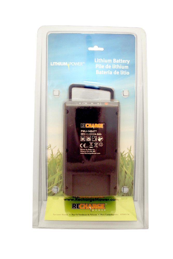 Recharge Mower 36V Replacement Lithium Battery for Push Lawn Mower # PMLI-14 (Sears # 2589) at Sears.com