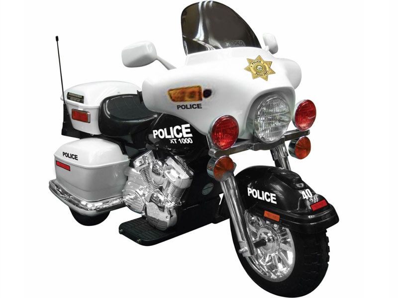 Motorcycle Hazard Lights on Patrol H  Police 12v Motorcycle White