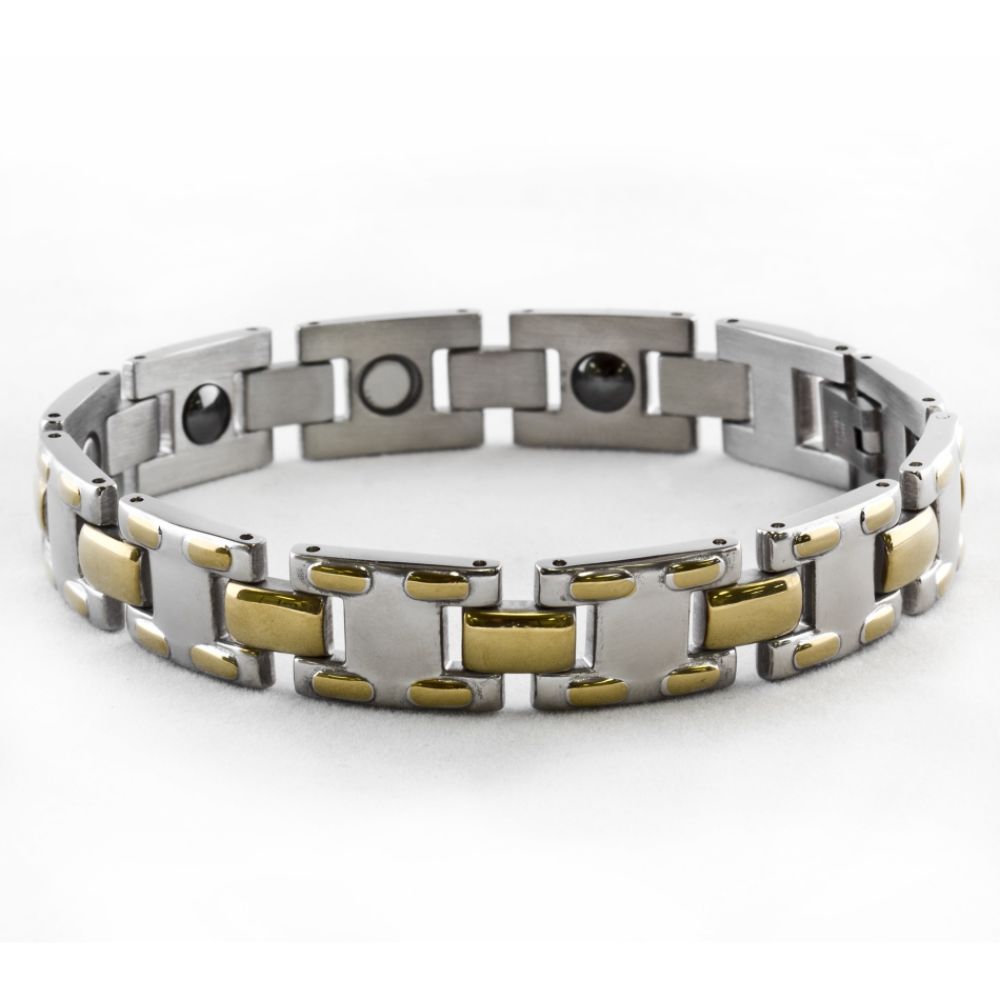 Men's Two Tone Stainless Steel Bracelet at Sears.com