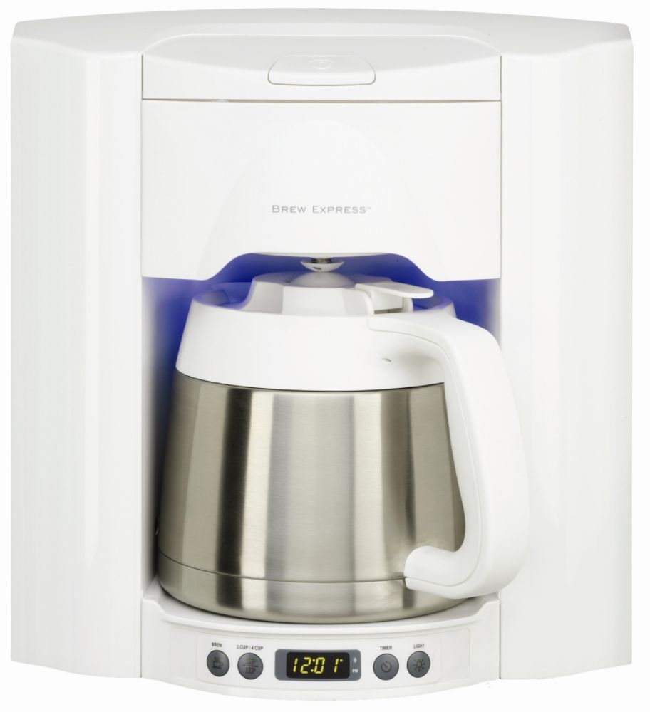 BREW EXPRESS White 10 cup Built In Coffee System