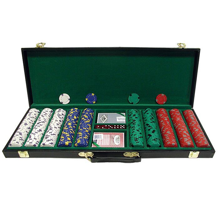 Trademark Poker 500 13 gm Pro Clay Casino Chips w/ Deluxe Case