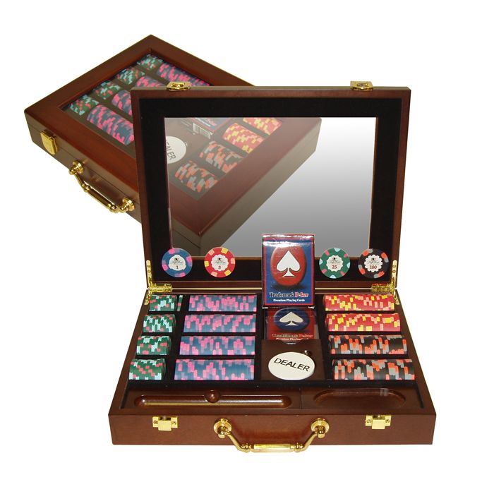 Trademark Poker 240 World Tophat & Cane PaulsonR Clay Chips w/Wooden Case at Sears.com