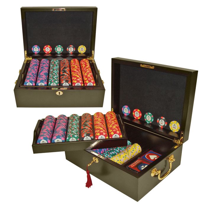 Trademark Poker 500 World Tophat & Cane PaulsonR Clay Chips w/Mahogany Case at Sears.com