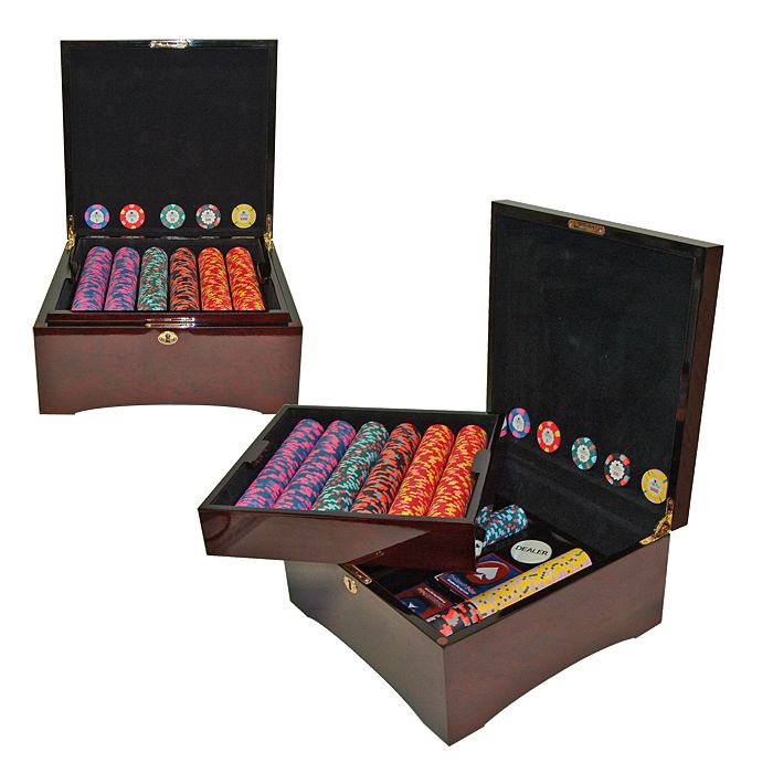 Trademark Poker 750 World Tophat & Cane PaulsonR Clay Chips w/Mahogany Case at Sears.com