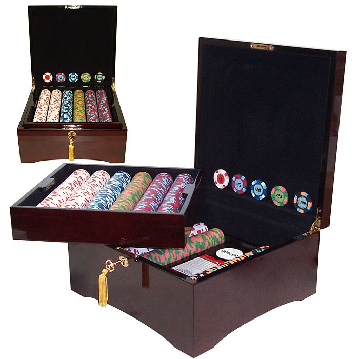 Trademark Poker 750 PaulsonR Tophat & Cane FULL Clay Chips w/Mahogany Case at Sears.com