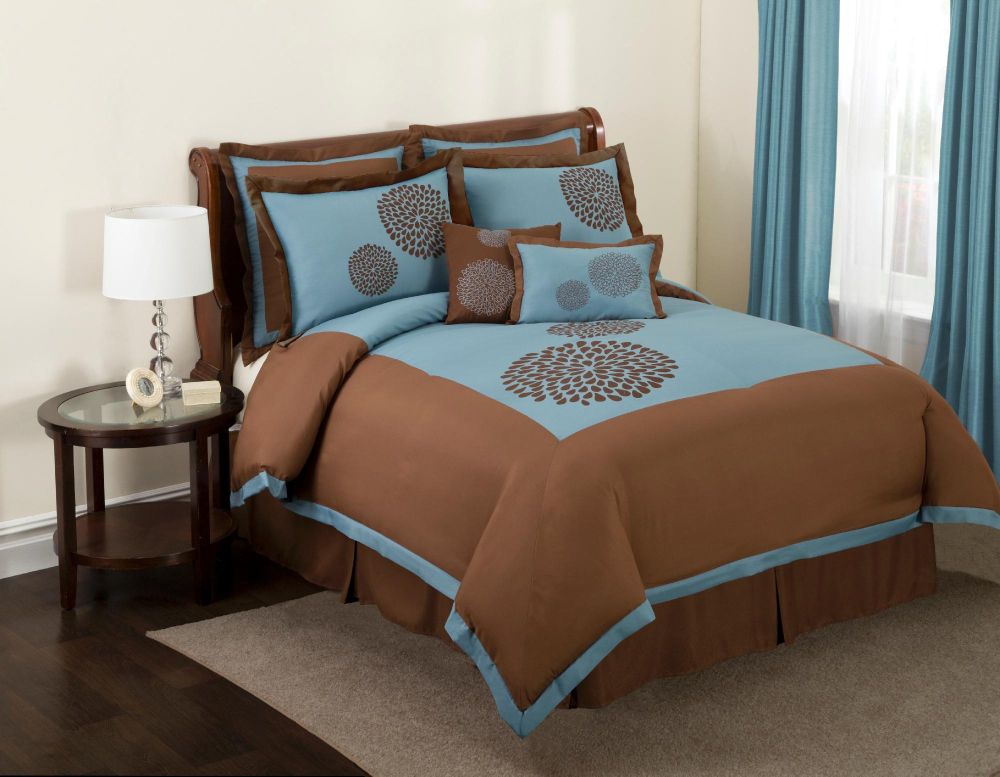 Lush Decor Sandra Print 8pc Queen Comforter