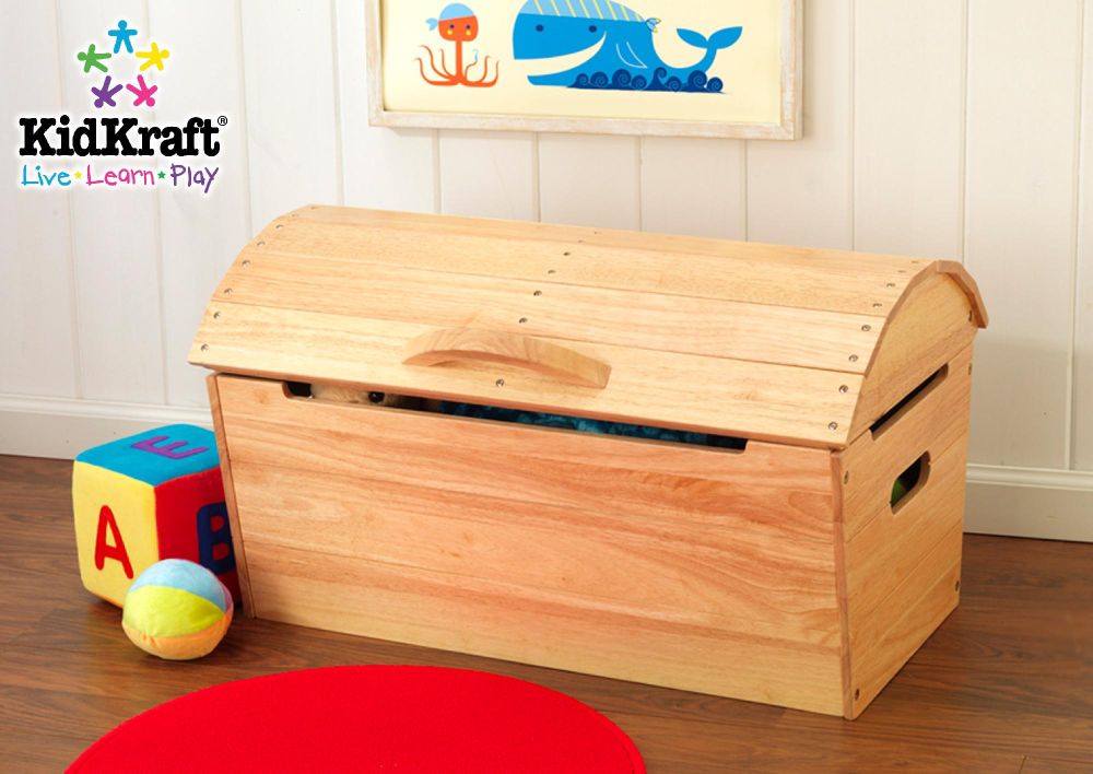 Kidkraft Round Top Storage Chest-Natural