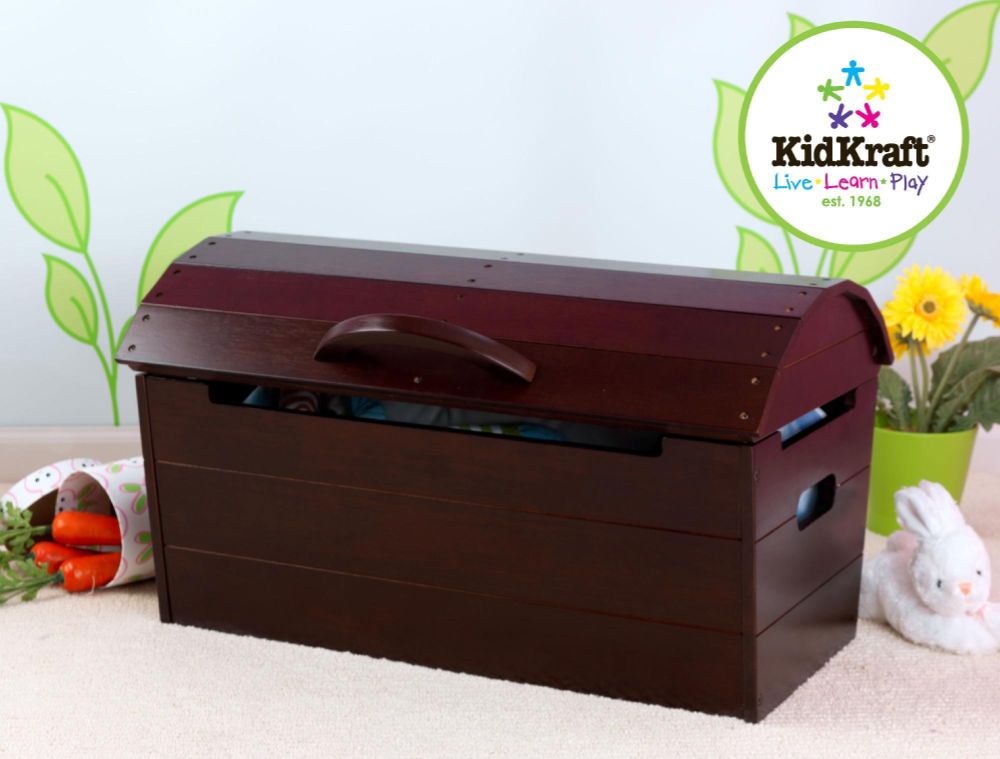 Kidkraft Round Top Storage Chest-Espresso