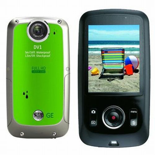 GE 5MP WP HD Digital CamcorderGreen