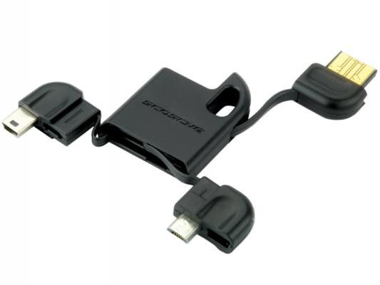 Scosche Keychain Charge and Sync Cable for Micro & Mini USB Devices