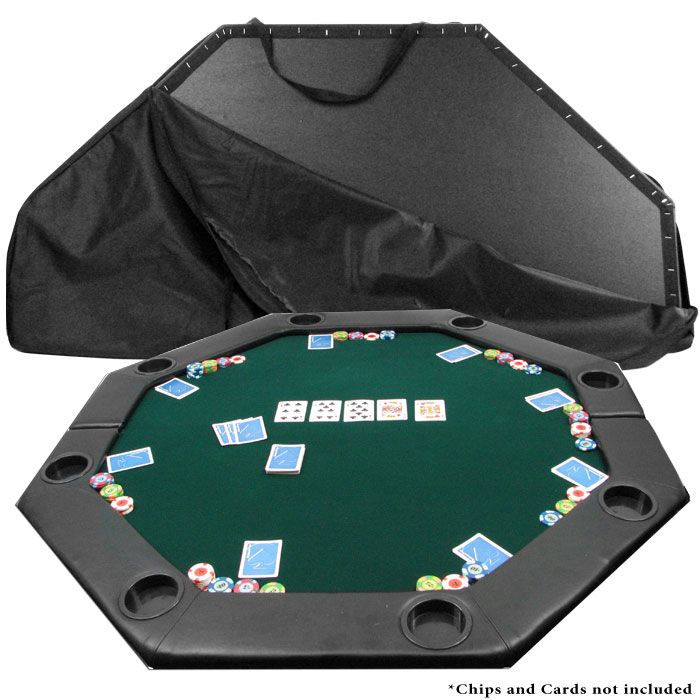 Trademark Games 52 x 52 inch Octagon Padded Poker Tabletop Green at Sears.com