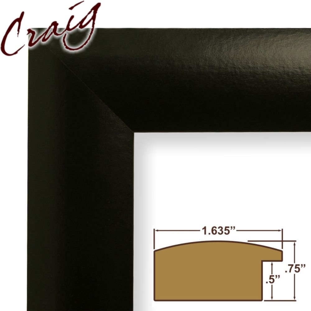 Craig Frames Inc 5x33 Custom 1.635" Wide Complete Matte Black